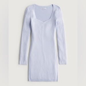 HOLLISTER Sweetheart Neckline Mini Sweater Dress